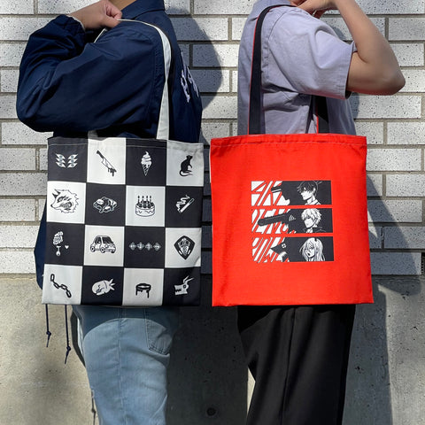 RED CSM | Double Sided Zipper Tote