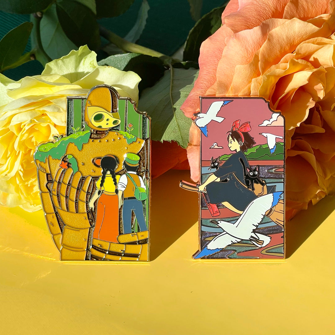 Sad Robot Delivery Cat Ghbl Enamel Pin Innkbean sad-robot-delivery-cat-ghbl-enamel-pin-innkbean